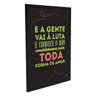 Quadro Decorativo Toda Forma de Amor - Lulu Santos - Preto - A4 - 24x33cm - 2