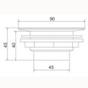 Ver imagem 2 de Válvula Americana 3 1/2" para Pia de Cozinha 1623 Meber