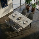 Ver imagem 3 de Kit Mesa de Jantar com Tampo Granito com 4 Cadeiras 120cm Caemmun