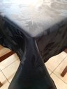Ver imagem 1 de toalha de mesa retangular tecido jacquard preto 1,40x2,50