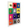 Quadro Decorativo Star Wars Episódio IV - Branco - A5 - 18x24cm - 2