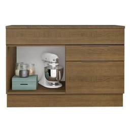 Balcão Gabinete de Pia 120 cm 1 Portas e 2 Gavetas (Com Tampo) Rustic Stella Madesa - 4