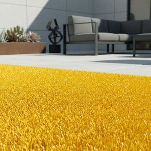 Grama Sintética Softgrass 12mm - Amarela - Colors