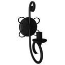 Ver imagem 1 de Luminária Única Lâmpada Para Decoração de Paredes em Varandas Libertas Rosas Artesanato Rococó Preto