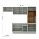 Ver imagem 4 de Cozinha Completa Koya 8 Portas 4 Gavetas Branco/verde Oliva - Politorno