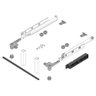 Kit Space Step 460 Mm - Cinza Orion Escovado com Barra Distanciadora e Perfil Transversal Z95.4601 I - 5