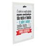 Quadro Decorativo Trem Bala Ana Vilela - Branco - A4 - 24x33cm - 2
