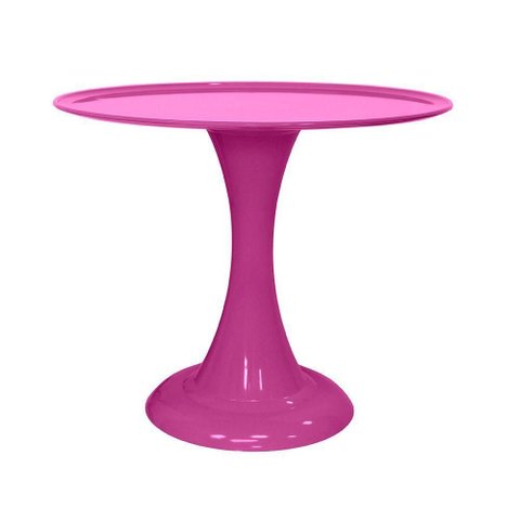 Boleira de Plástico Grande Gaia Rosa Escuro - 32cm