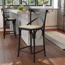 Ver imagem 2 de Kit 2 Banquetas Baixa Katrina Alta Resistencia e Durabilidade Aço Preto 