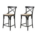 Ver imagem 1 de Kit 2 Banquetas Baixa Katrina Alta Resistencia e Durabilidade Aço Preto 