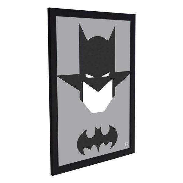 Quadro Decorativo Batman Minimalista - Preto - A3 - 33x45cm - 2
