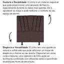 Ver imagem 5 de Cabeceira Estofada de Cama Casal Box 140 Cm Malu Linho:marrom