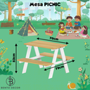 Ver imagem 2 de Mesa Mesinha Infantil de Atividades, Playground e Piquenique - Picnic