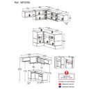 Ver imagem 4 de Cozinha Completa De Canto Mp2095 Com Armário E Balcão Preta