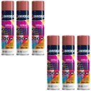 Ver imagem 2 de Tinta Spray 400ml Vermelho Uso Geral em Aço Ferro Gesso Cerâmica Couro | Universo | Kit 06 Un
