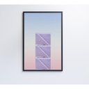 Ver imagem 2 de Quadro Arquitetura Diagonais 80x120 Cm Vidro Impresso