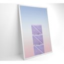 Ver mais imagens de Quadro Arquitetura Diagonais 80x120 Cm Vidro Impresso