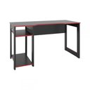 Ver imagem 3 de Mesa Gamer Meli Ideal para 3 Monitores Preto/vermelho - Pnr Móveis