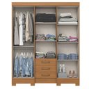 Ver imagem 2 de Guarda Roupa Casal 6 Portas 3 Gavetas Mentor Cinamomo - Henn - Briz