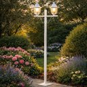 Ver imagem 2 de Kit 4 Postes Decorativos para Jardim 1,60m Branco Modena Dital E27 Bivolt Luminárias Externas Lente