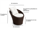 Ver imagem 4 de Chaise Poltrona Redonda Fibra Sintética