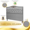 Cabeceira Estofada Holanda 1,60 Queen Linho Grafite - Star Confort Cabeceira Holanda - 6