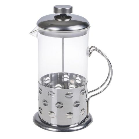 Cafeteira Francesa em Inox Luxo Vidro Prensa Luxo 600ml