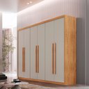 Ver imagem 2 de Guarda Roupa Casal Heros 6 Portas e 2 Gavetas Mdf Moderna