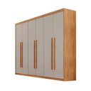 Ver imagem 1 de Guarda Roupa Casal Heros 6 Portas e 2 Gavetas Mdf Moderna
