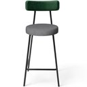 Ver imagem 5 de Kit 04 Banquetas Baixa Cozinha e Sala Jantar Bancada Milão L02 Facto Verde Cinza Escuro - lyam