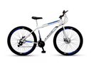 Ver imagem 1 de Bicicleta Aro 26 Aero 21 Marchas Velox Ello Bike Cor:branco/azul