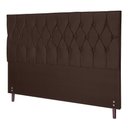 Ver imagem 1 de Cabeceira Madri Para Cama Box Queen 164 Cm Suede Marrom