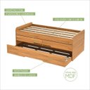 Ver imagem 5 de Cama Solteiro Juliette Freijó Bibox Auxiliar 2 Gavetas - Robel