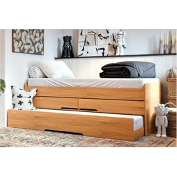 Cama Solteiro Juliette Freijó Bibox Auxiliar 2 Gavetas - Robel - 2