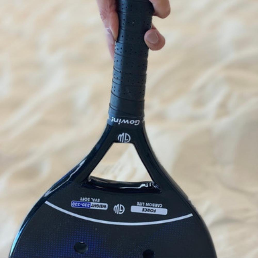 Raquete De Beach Tennis Carbono Lite Force Gowin Azul com Preto - 9