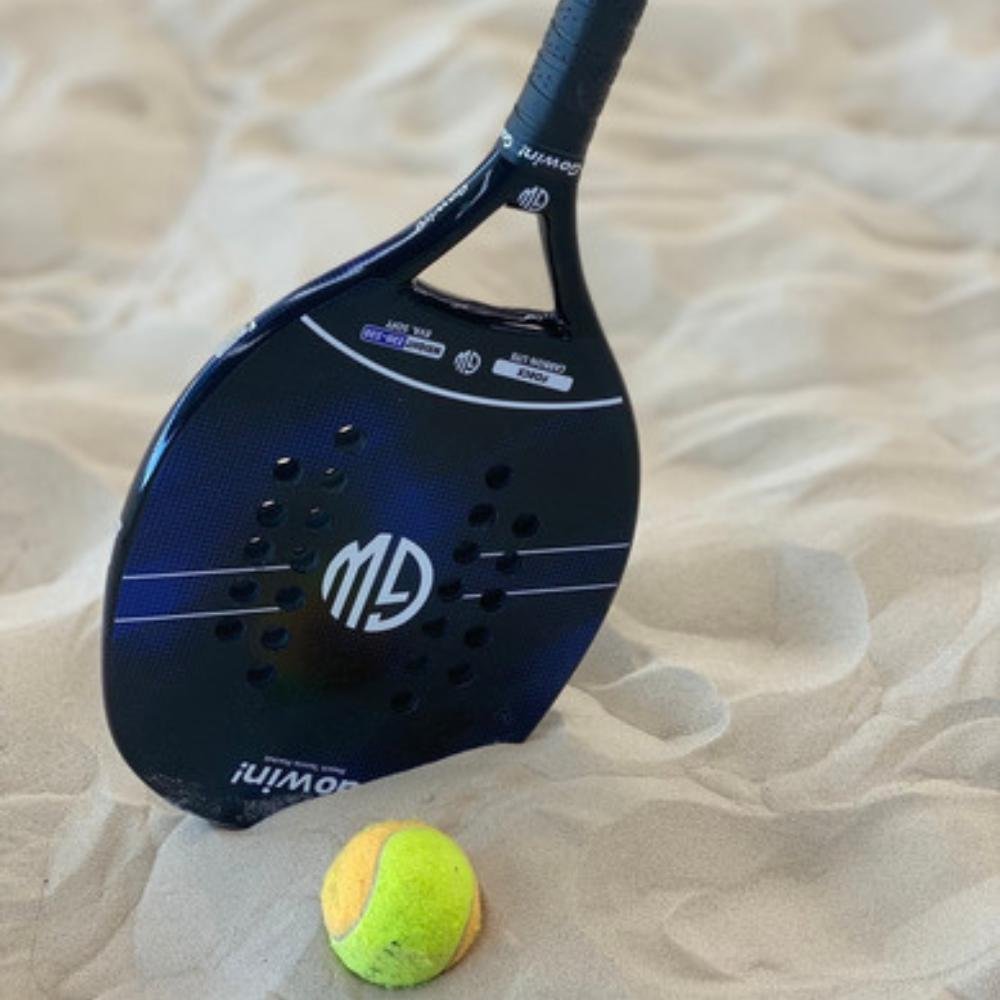 Raquete De Beach Tennis Carbono Lite Force Gowin Azul com Preto - 7