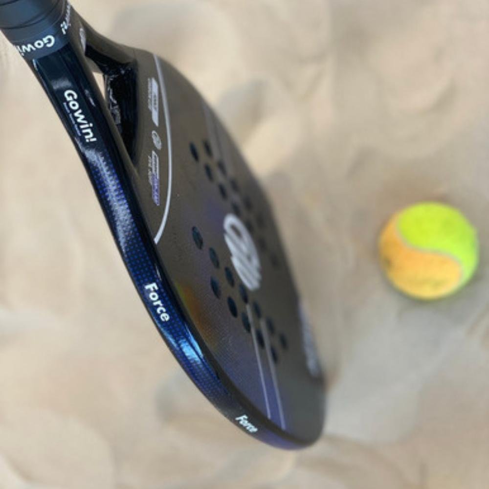 Raquete De Beach Tennis Carbono Lite Force Gowin Azul com Preto - 8