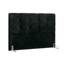 Ver imagem 1 de Cabeceira Cama Box Estofada Casal Casal Clean Casal - Suede Negro - Simbal