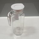 Ver imagem 2 de Jarra de Vidro 1L Transparente 24x8x8cm Água Suco Chá Bebidas Mesa Detox Cozinha