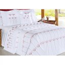 Ver imagem 2 de Kit Casal Queen Bordado Araucária 150 Fios 08 Peças Branco - Ione Enxovais