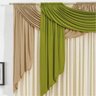 Cortina para Varão Duplo 2,00M x 1,70M Nayara Verde - Bordados Ricardo - 2