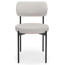 Ver imagem 3 de Kit 06 Cadeiras Estofadas para Sala de Jantar Louvre L02 Bouclê Cru - Lyam Decor