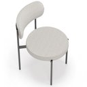 Ver mais imagens de Kit 06 Cadeiras Estofadas para Sala de Jantar Louvre L02 Bouclê Cru - Lyam Decor