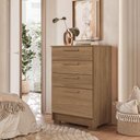 Ver imagem 2 de Cômoda com 04 Gavetas para Quarto Ivai Jatoba Santos Andirá
