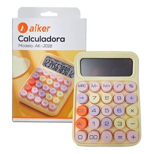 Calculadora Colorida Aiker - Amarelo