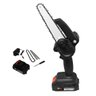 Mini Motosserra Eletrica 48v Potente Bateria Recarregavel 6 Polegadas sem Fio Madeira Galho Bambu Ar - 1