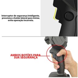 Mini Motosserra Eletrica 48v Potente Bateria Recarregavel 6 Polegadas sem Fio Madeira Galho Bambu Ar - 8
