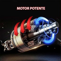 Mini Motosserra Eletrica 48v Potente Bateria Recarregavel 6 Polegadas sem Fio Madeira Galho Bambu Ar - 5