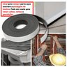 Espuma Fita Adesiva PVC | Borracha Vedação | e=2mmX10 Mts | Preta:30mm - 4