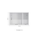 Ver imagem 2 de Aéreo Maleiro Baixo de 3 Portas 105cm Linha Modulado Adapt N541 Kappesberg - Branco/nogueira